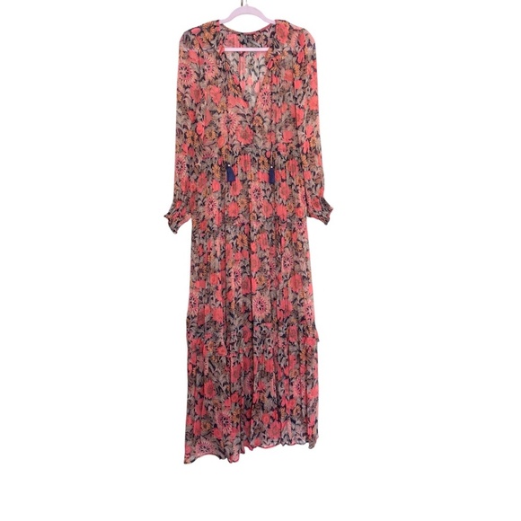 Anthropologie the Marais Printed Chiffon Maxi Dress - Picture 2 of 5